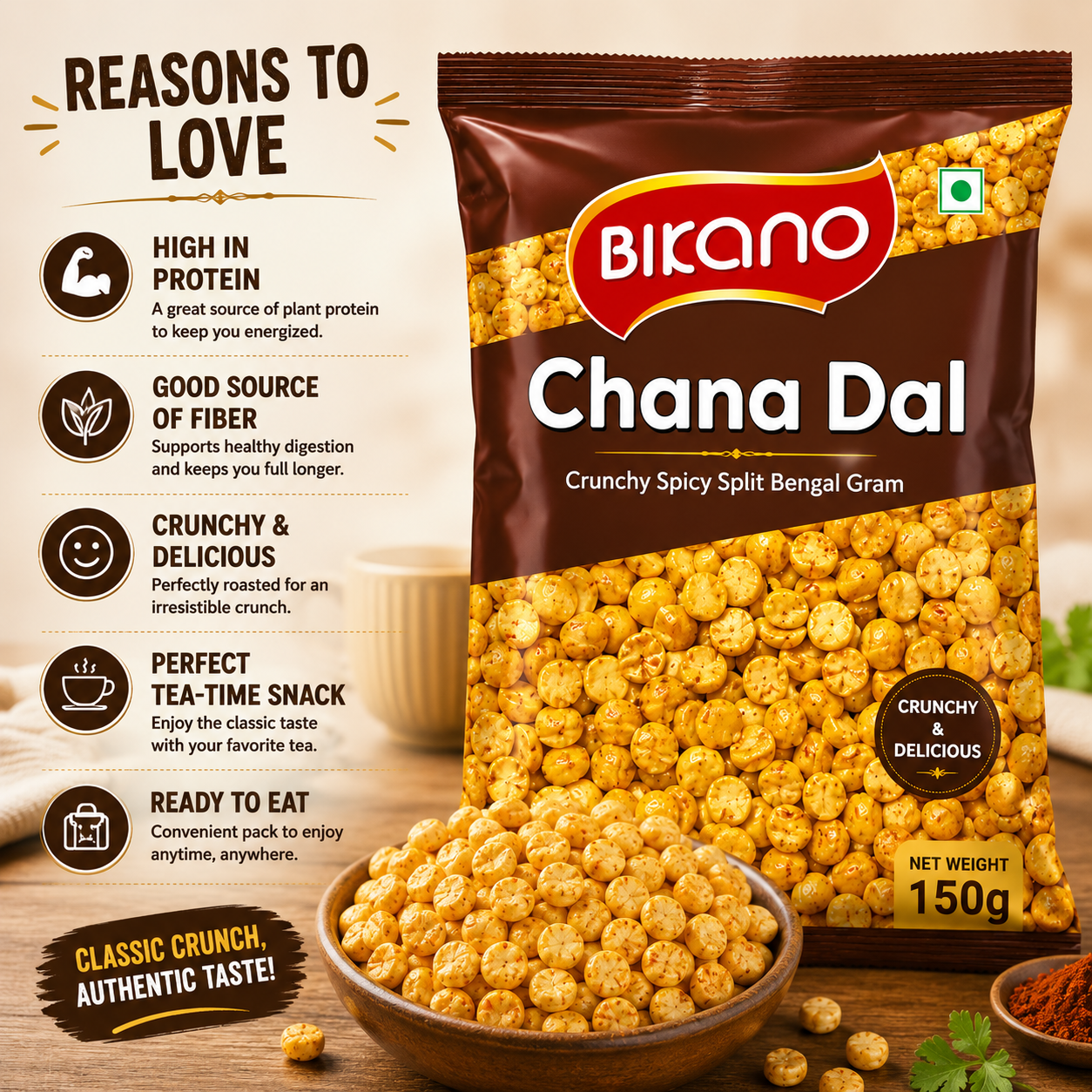 BIKANO CHANA DAAL 150GM