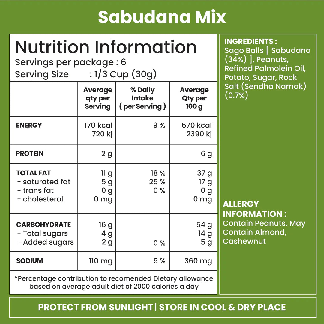 JABSON SABUDANA MIX 180GM