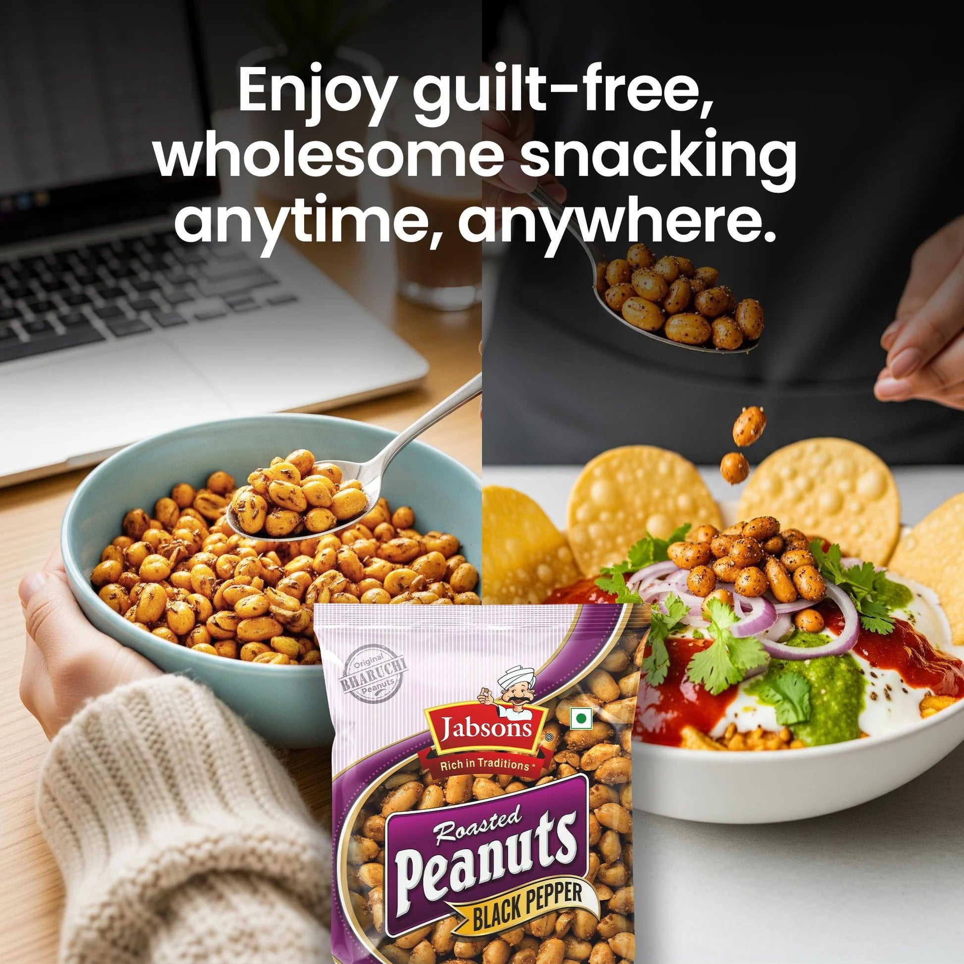 Black Pepper Roasted Peanuts