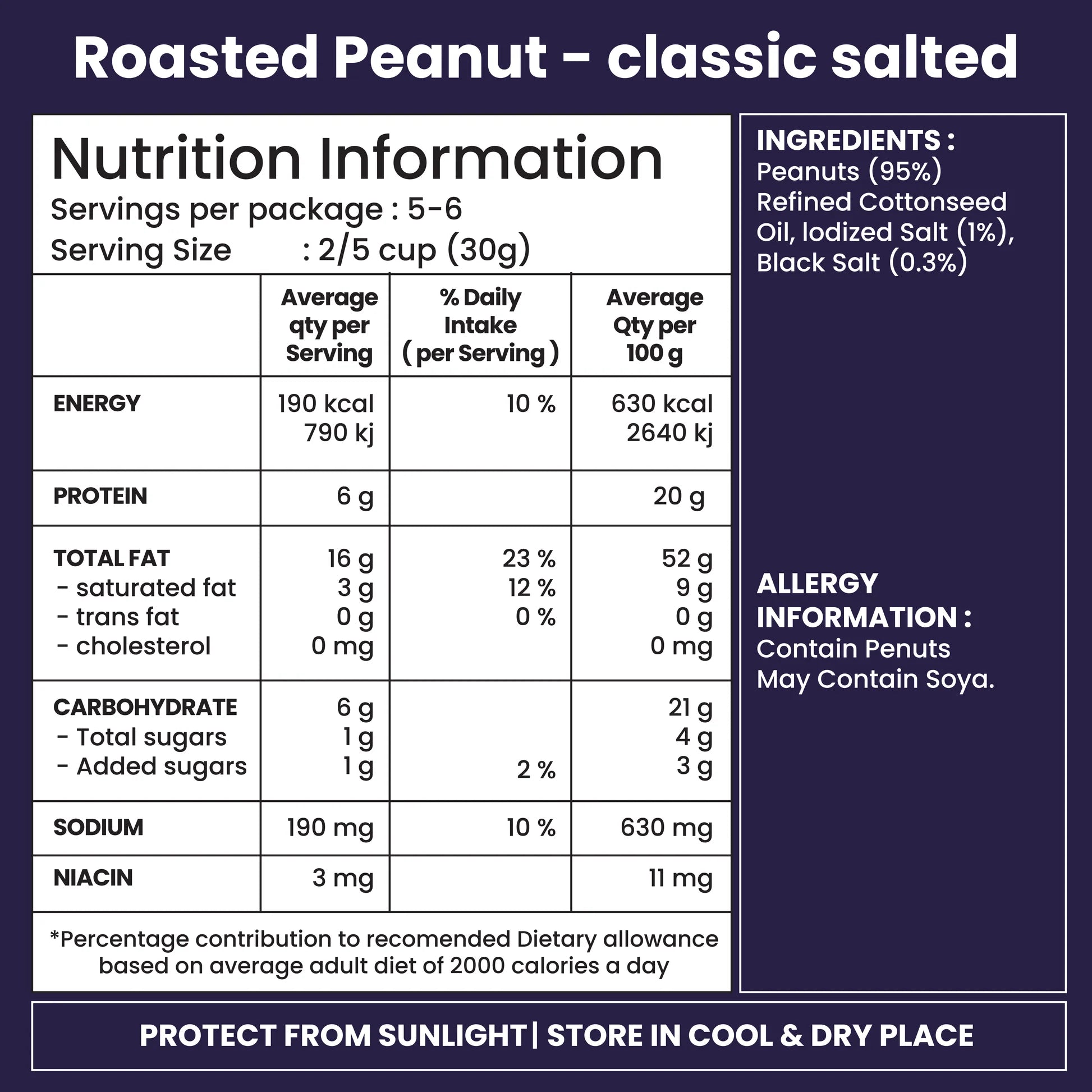 Classic Salted Roasted Peanuts