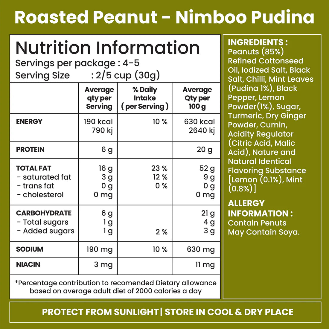 Nimboo Pudina Roasted Peanuts
